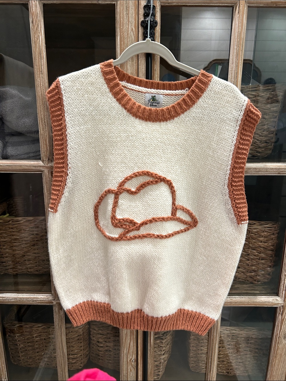 Cowboy hat sweater vest